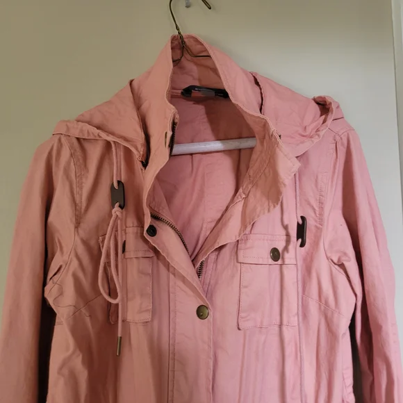 Market & Spruce Pink Utility Jacket - Picture 4 of 8